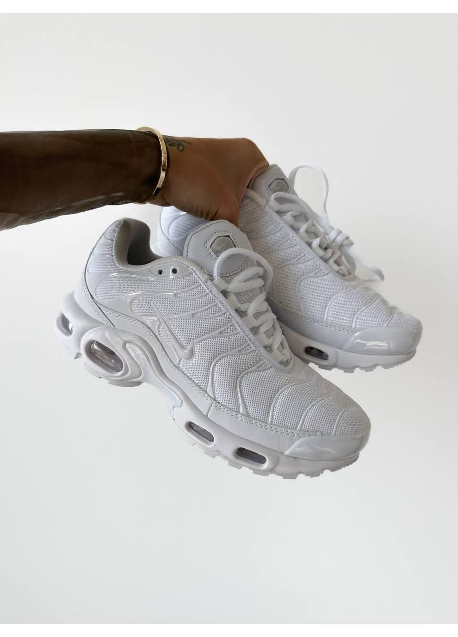 КРОСІВКИ ЖІНОЧІ NIKE MAX TN PLUS WHITE НАЙК АІР МАКС ТН ПЛЮС No Brand білі демісезони (368858351)