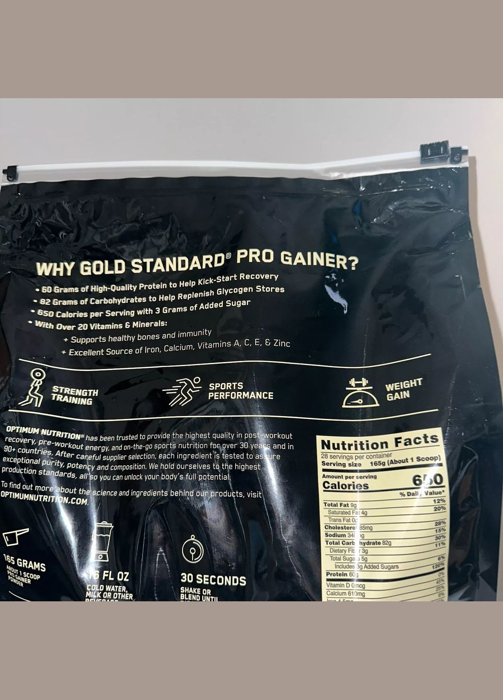 Протеїнова суміш з вітамінами та мінералами гейнер Gold Standard Pro Gainer (4.6 кг) Optimum Nutrition (307838870)