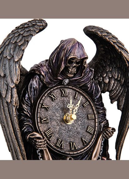 Часы настенные в стиле Фэнтези Встреча со смертью 37 см 1907243 бронзовое покрытие полистоуна Veronese (302239438)