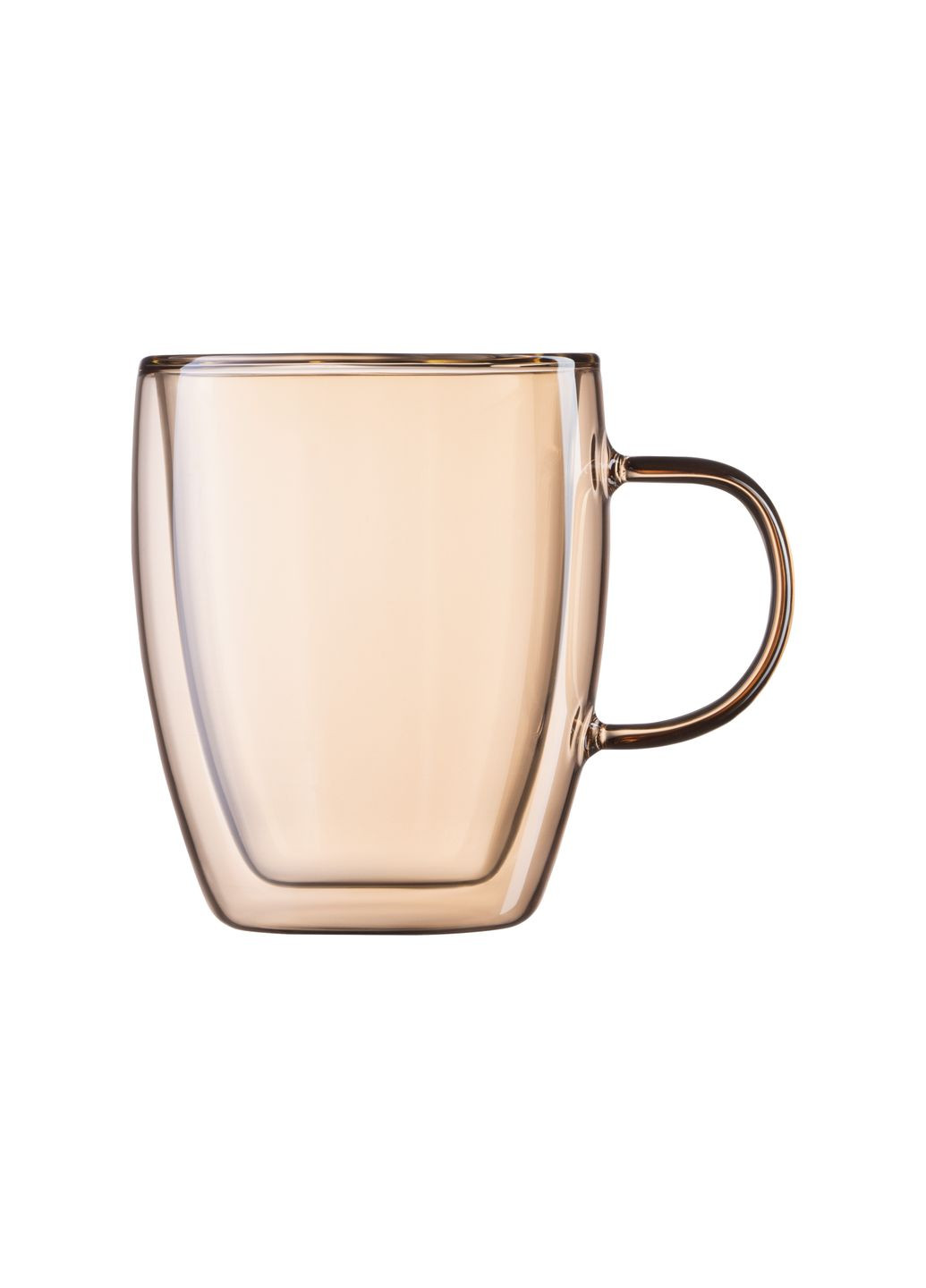 Набор чашек с ручками AGolden Moon с двойными стенками, 270 мл, H 10 см, 2 ед., боросиликатное стекло Ardesto (315817146)