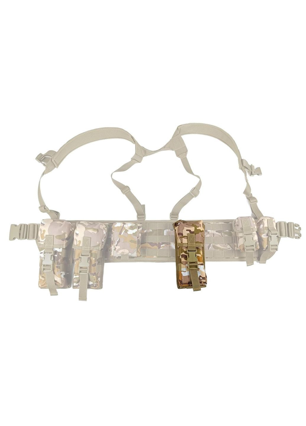 Підсумок під два магазини АК одинарний закритий Multicam Arid (степовий) (MOLLE, підсумок на розгрузку, жилет, РПС) EasyFit (362497652)