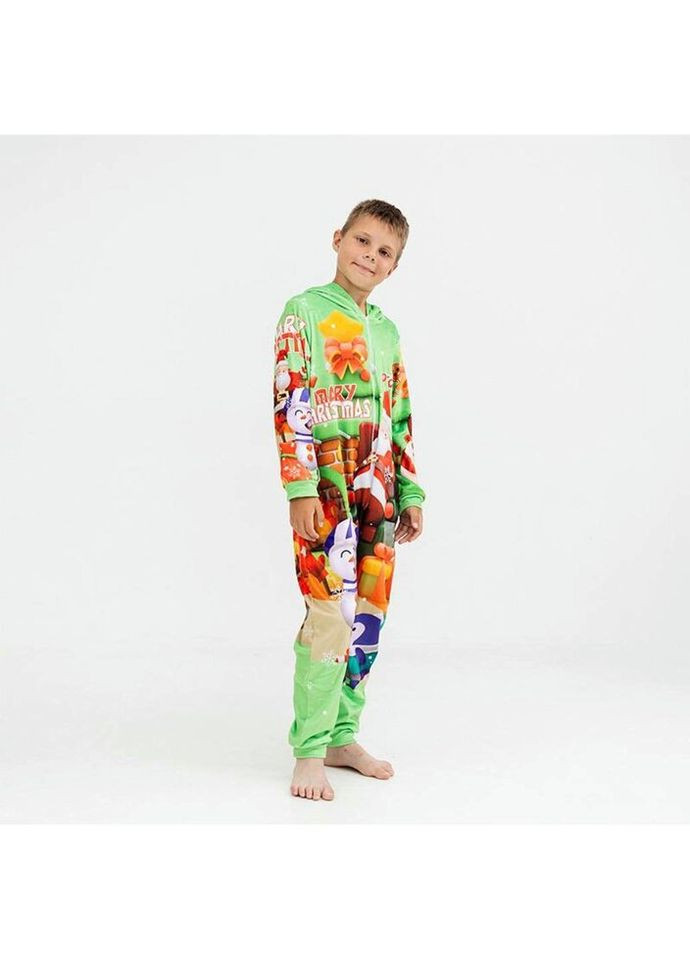 Кигуруми детское 3D Новогодний санта 4002, 1, 128 17396 128, см FlexDress (324623843)