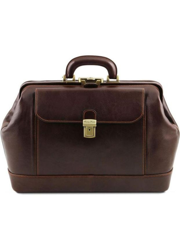 Сумка мужская через плечо кожаная портфель для документов А4 планшет в дорогу для телефона Tuscany Коричневый 34328 Tuscany Leather (337466345)