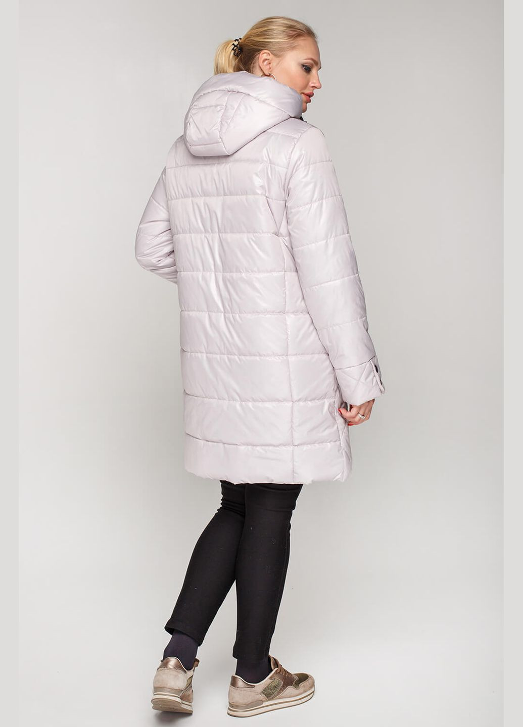 Перлове демісезонне Пальто Donna (01072-white50) MioRichi