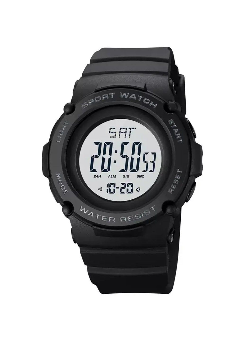 Спортивний наручний годинник 1957 (Чорний з білим циферблатом) Skmei (314483578)