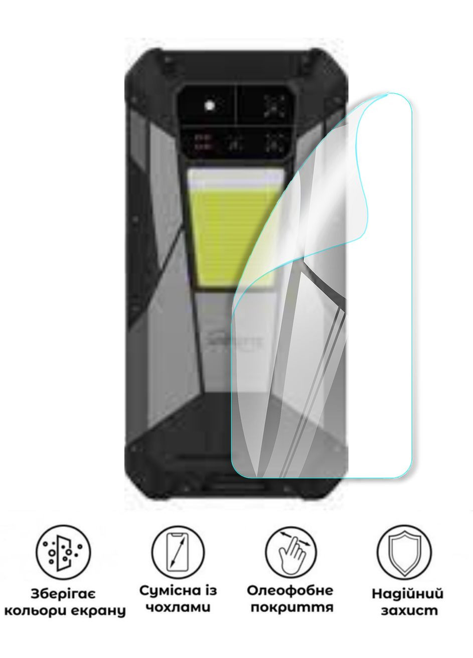 Защитная полиуретановая глянцевая пленка Simple Armor на корпус смартфона Unihertz Tank 4 Pro GP (373246280)
