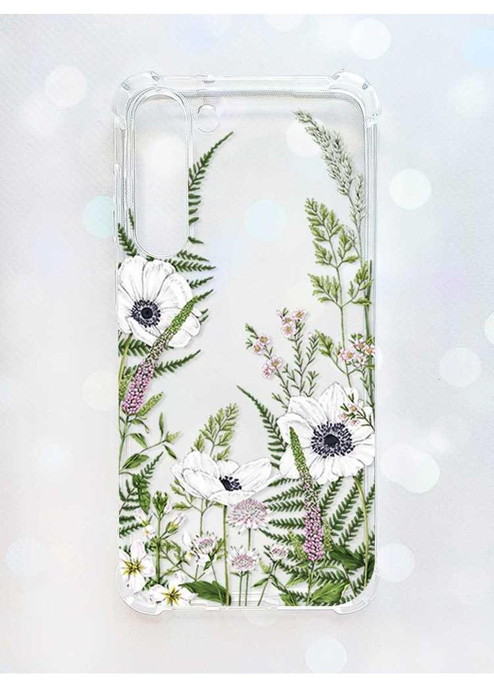 Чехол с утолщёнными углами на Samsung Galaxy S23 Plus:: Цветы полевые (принт 363) CASE CONTROL (360685705)