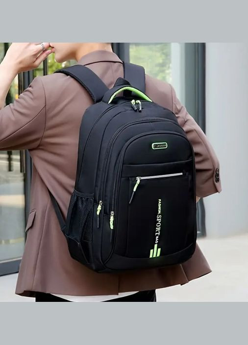 Чорний нейлоновий рюкзак великої місткості для чоловіків Fashion Sport XJXN (323645343)