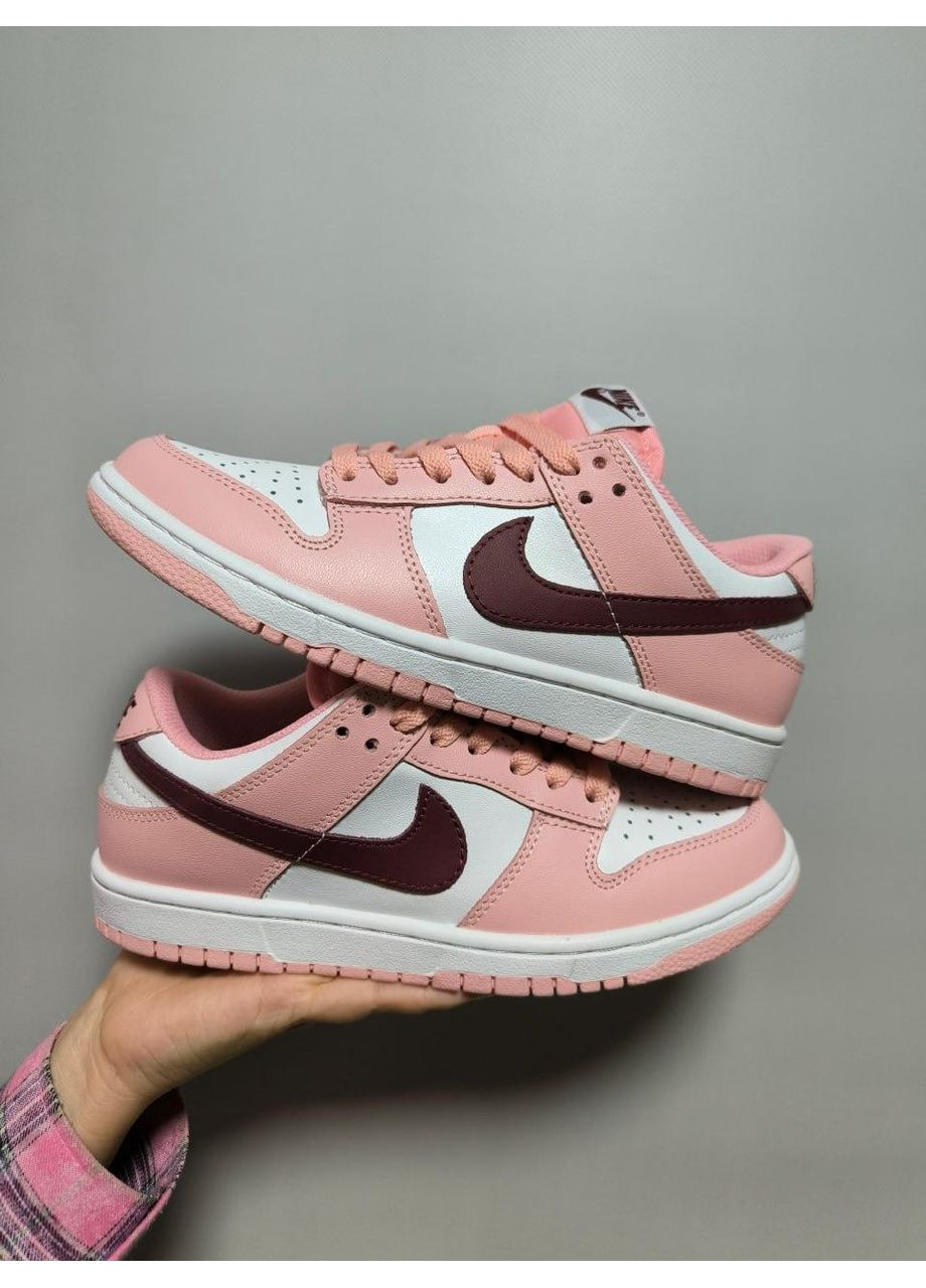 КРОСІВКИ ЖІНОЧІ NIKE SB DUNK LOW PINK ROSE НАЙК СБ ДАНК No Brand рожеві демісезони (368885269)