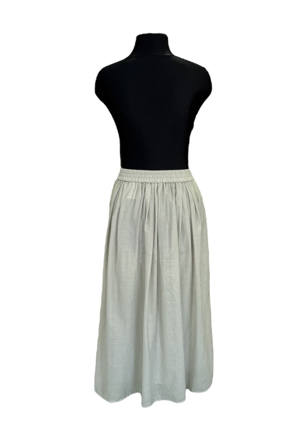 Светло-зеленая однотонная юбка H&M