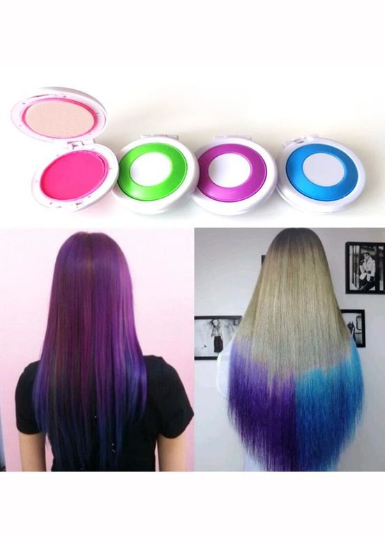 Цветные мелки (пудра) для волос, No Brand (296665425)