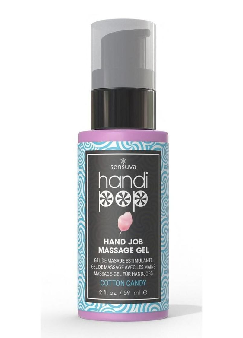 Вкусный гель для изысканных мануальных и оральных ласк Handipop Cotton Candy (59 мл) Sensuva (366876409)