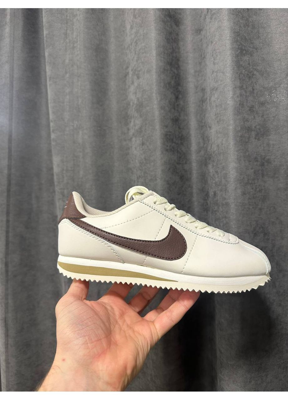 Бежевые всесезонные кроссовки cortez beige cacao Nike