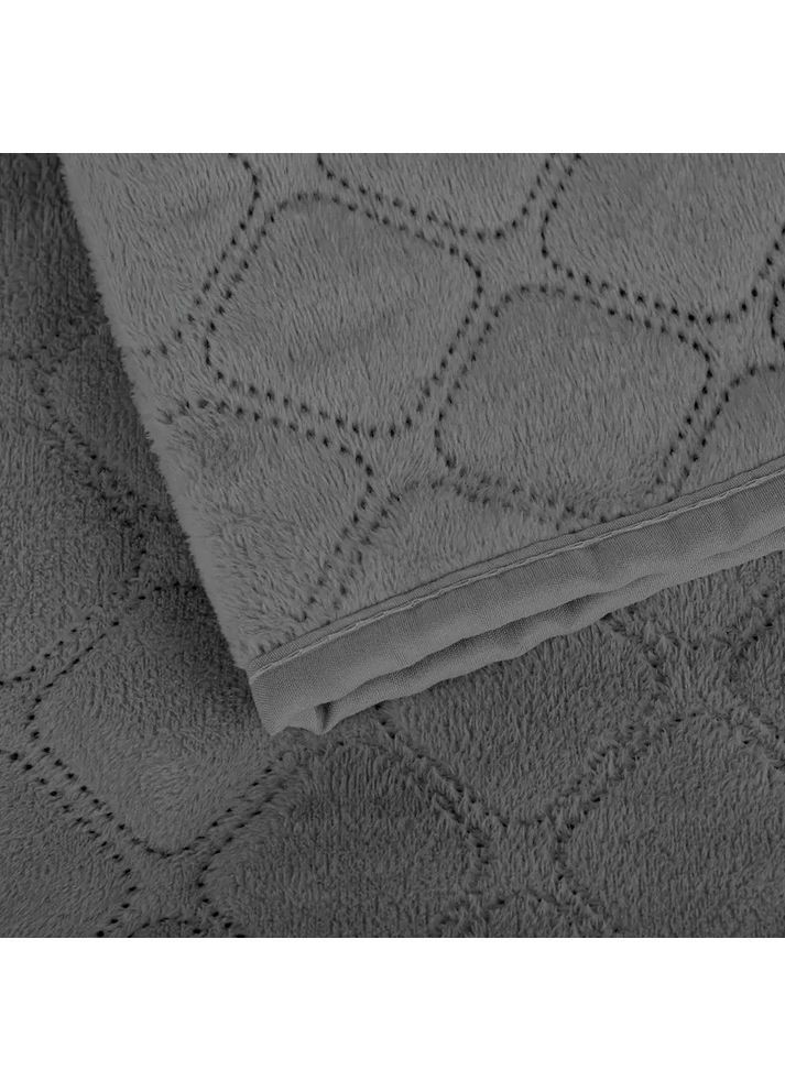 Евро покрывало 240*260 см велюровое гипоаллергенное Серое (24530240260) ТЕП (364183109)