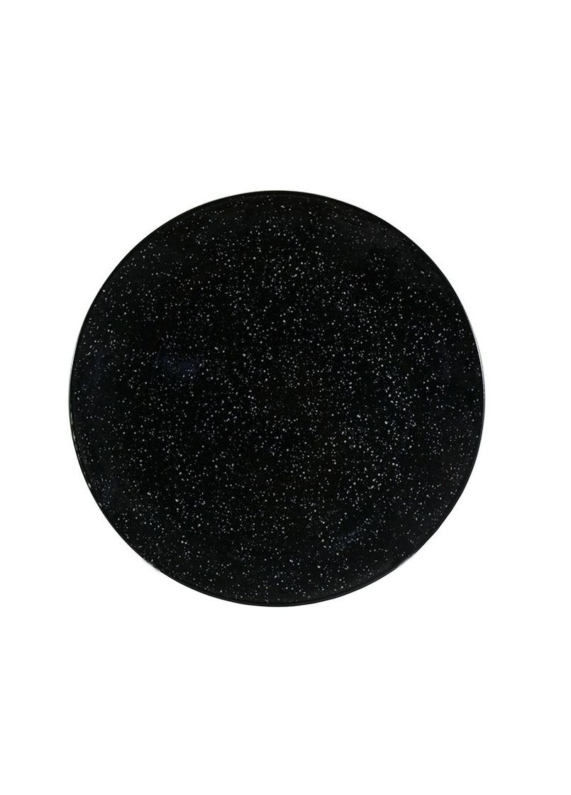 Тарілка обідня Чорний граніт CLW-15-90294 24 см чорна Interos (349220975)