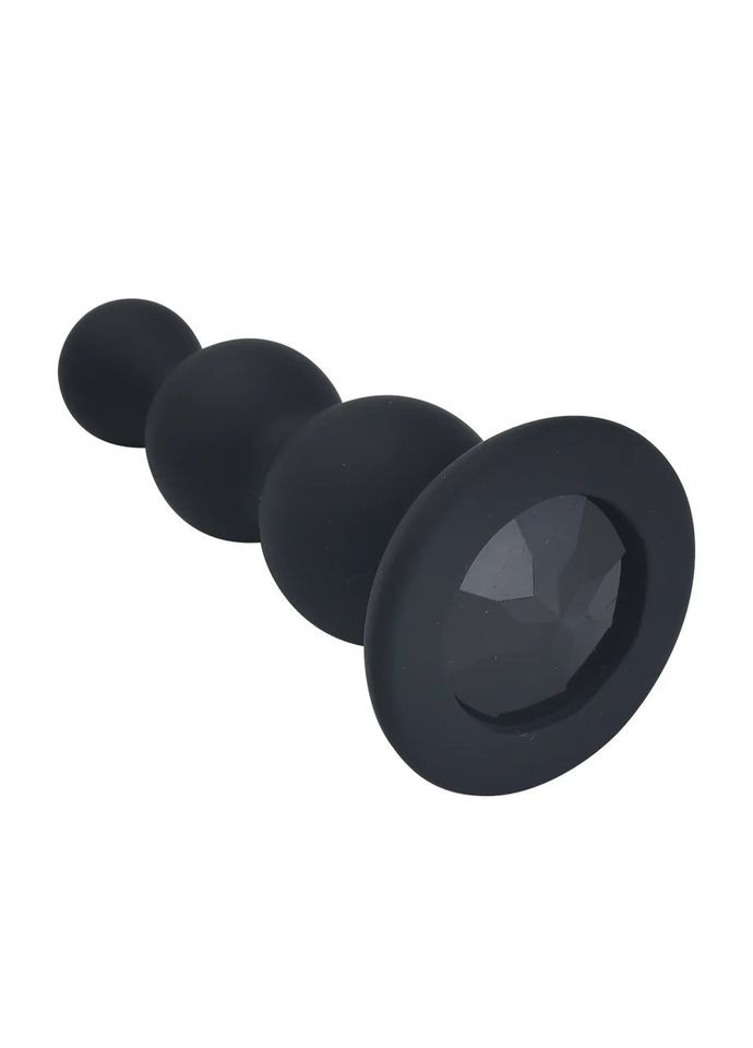 Силіконова пробка анальна Середня м'яка анальна пробка анальна пробка з кристалом рожева No Brand (316684626)