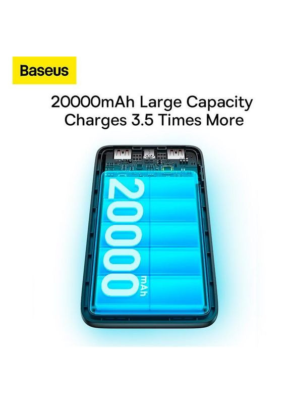 УМБ Bipow Pro Digital Display Fast Charge Power Bank 20000mAh |2USB/TypeC, QC/PD, 22.5W/3A| Baseus (293345814)