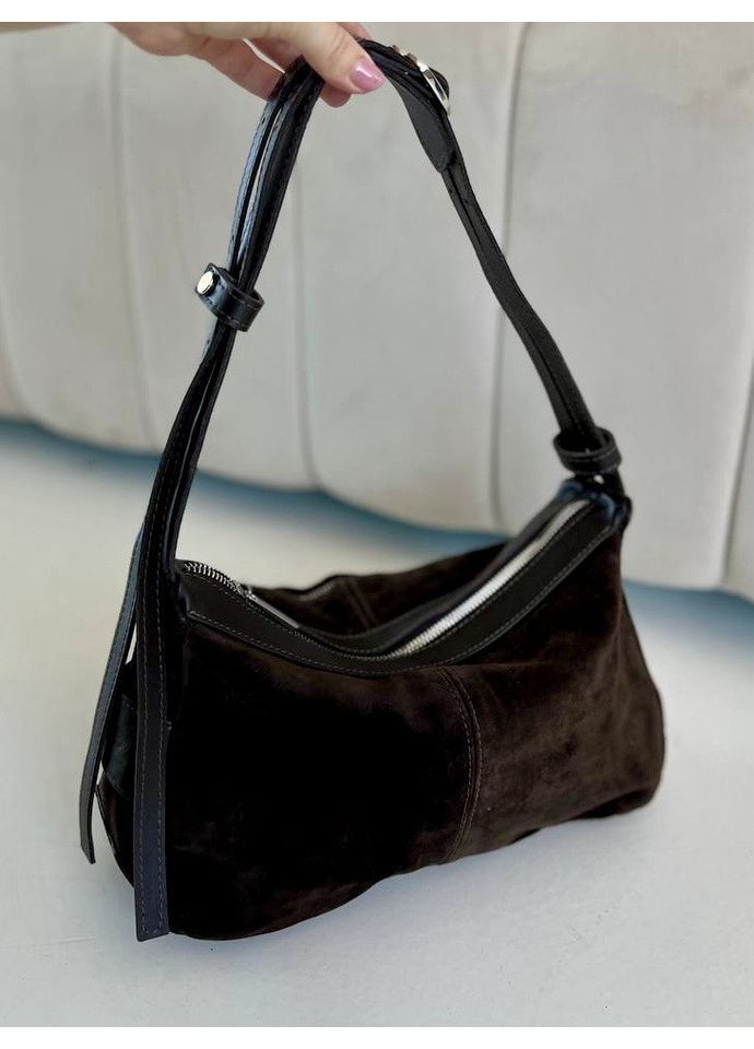 Сумка багет замшевая средняя коричневая 1820202-4619 ARTiS Bags Сумка (362264199)