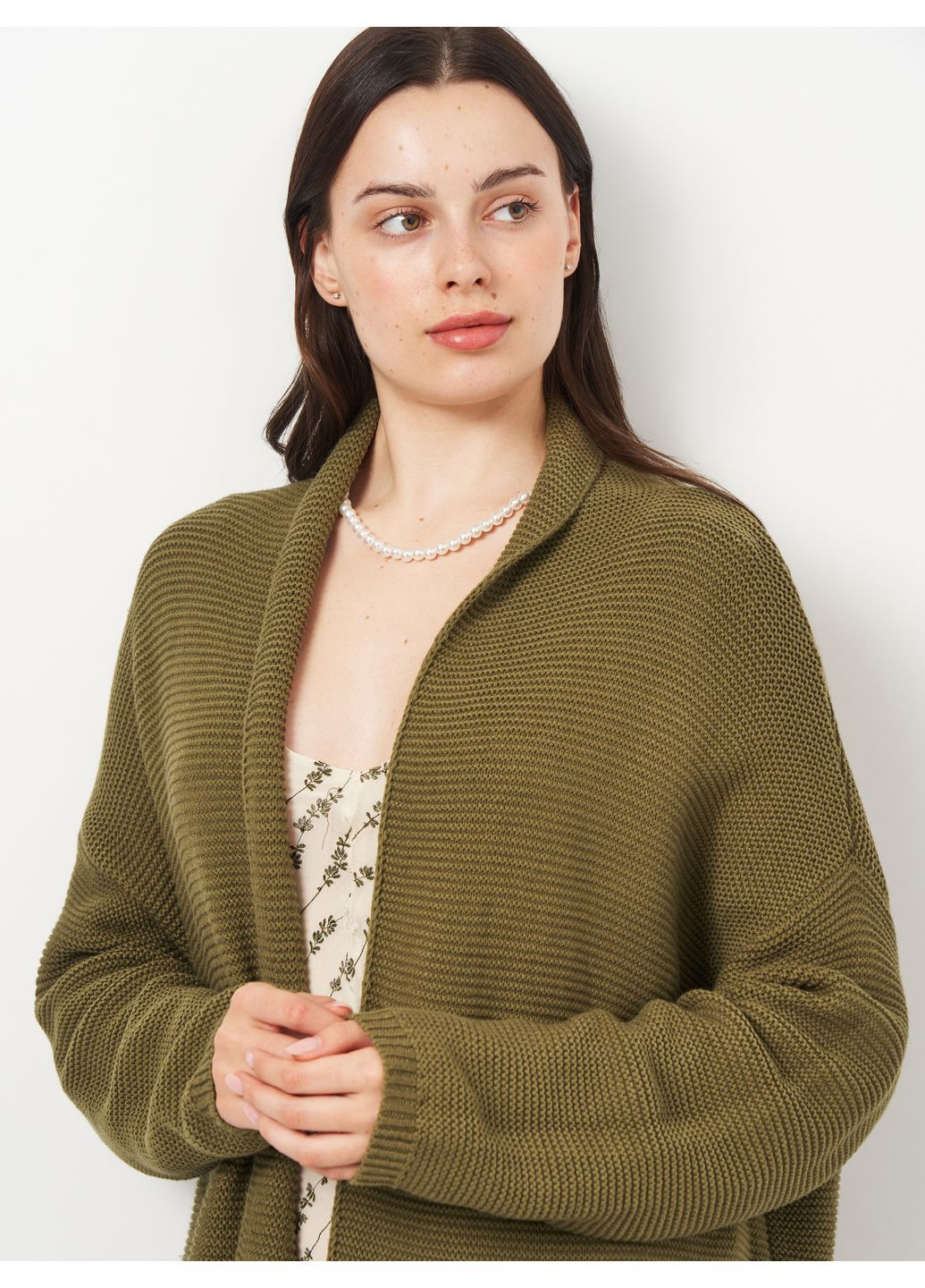 Оливковый (хаки) демисезонный кардиган Primark