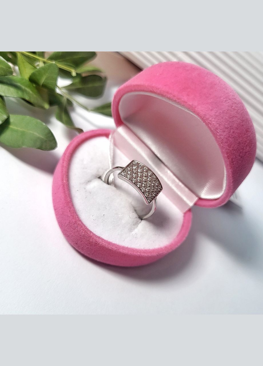 Серебряное кольцо с Белыми камнями размер серебро 925 пробы Родированное 1059к 1.70г No Brand (306741929)