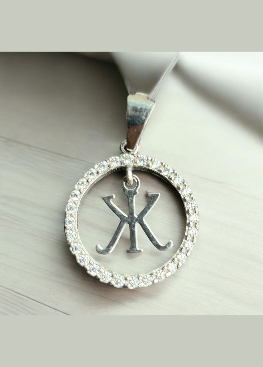 Подвес серебряный буква Ж 050пЖР No Brand (316397777)