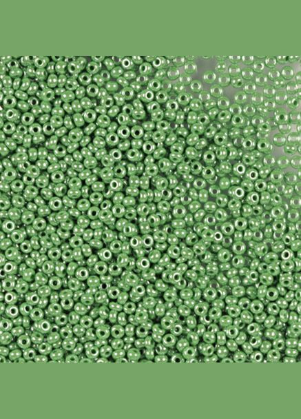 Бисер чешский Preciosa 58250, керамический глазированный, зеленый светлый (10 г) No Brand (340485656)
