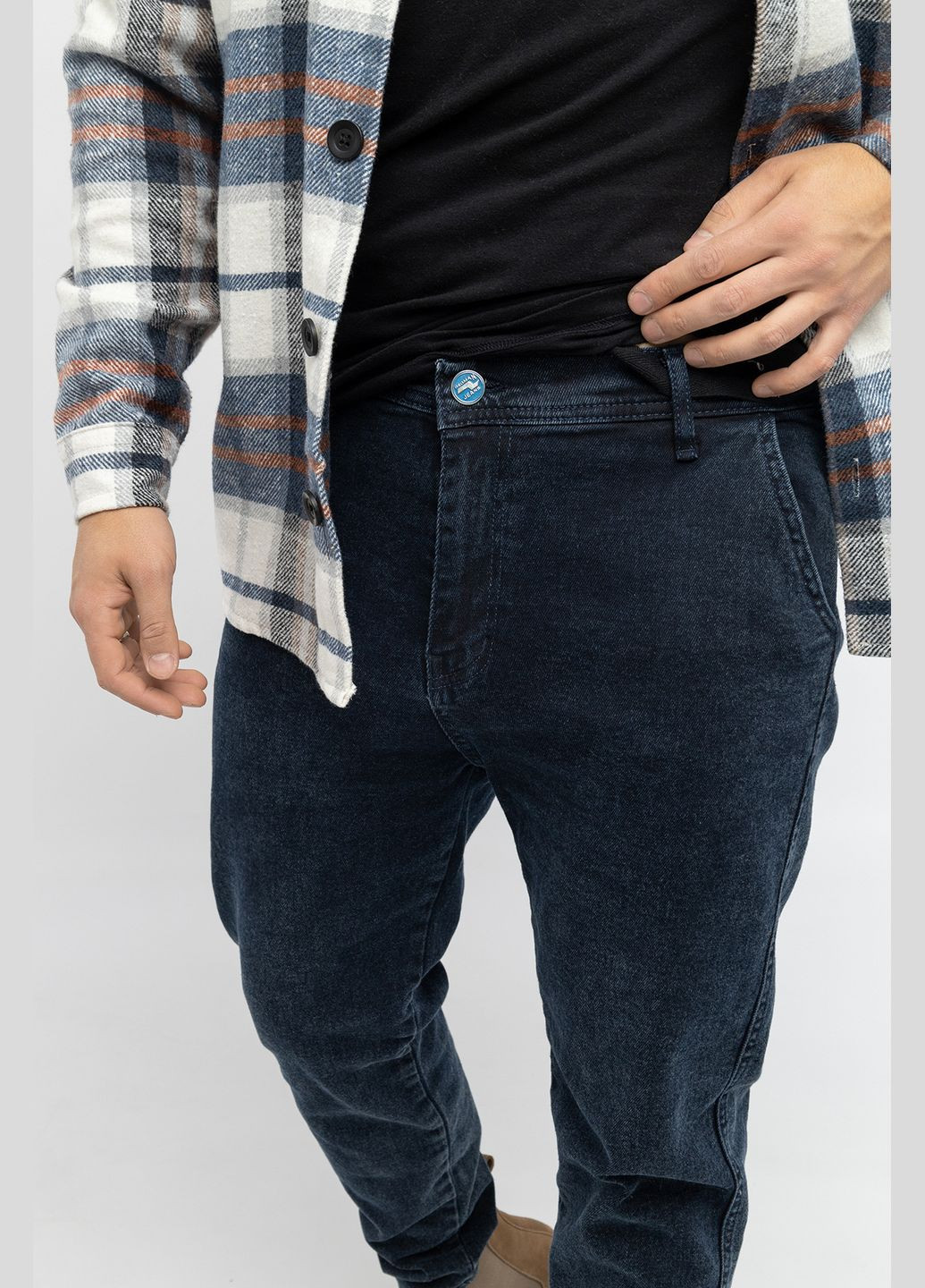 Чоловічі джинси мом колір темно-синій ЦБ-00233100 Redman (282924683)