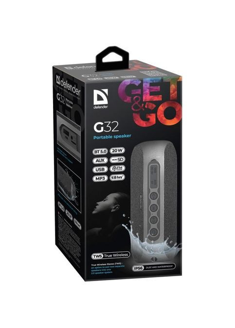 Портативна колонка Defender G32 20Вт Black (275091867)