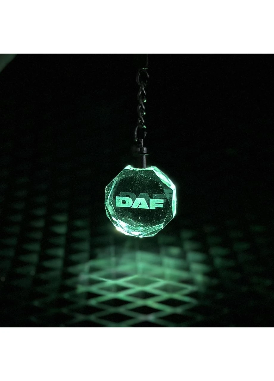 Брелок Crystal с разноцветной подсветкой DAF Hyundai (387428869)