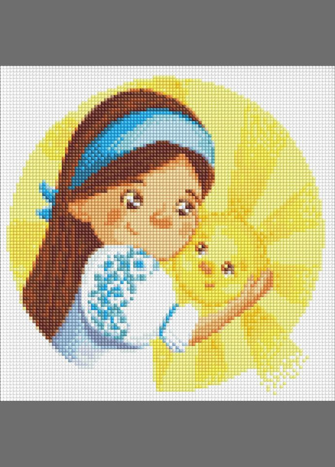 Алмазная мозаика без подрамника "Солнышко" AMC7752 Идейка (304411144)