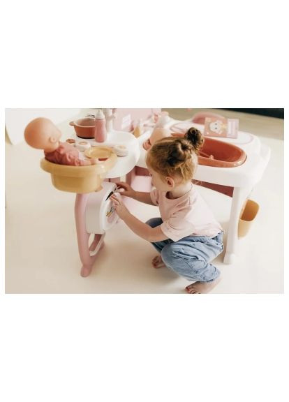 Игровой набор Большой игровой центр Беби Ньорс. Терракотовая пудра. Комната малыша, 3 зоны, 23 аксессуара (7600220394) Smoby Великий iгровий центр Бебi Ньорс. Терракотова пудр (358066585)