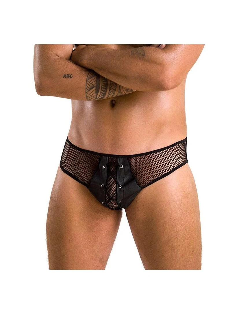 Чоловічі труси зі шнурівкою 035 Slip Richard Black Passion (296623486)