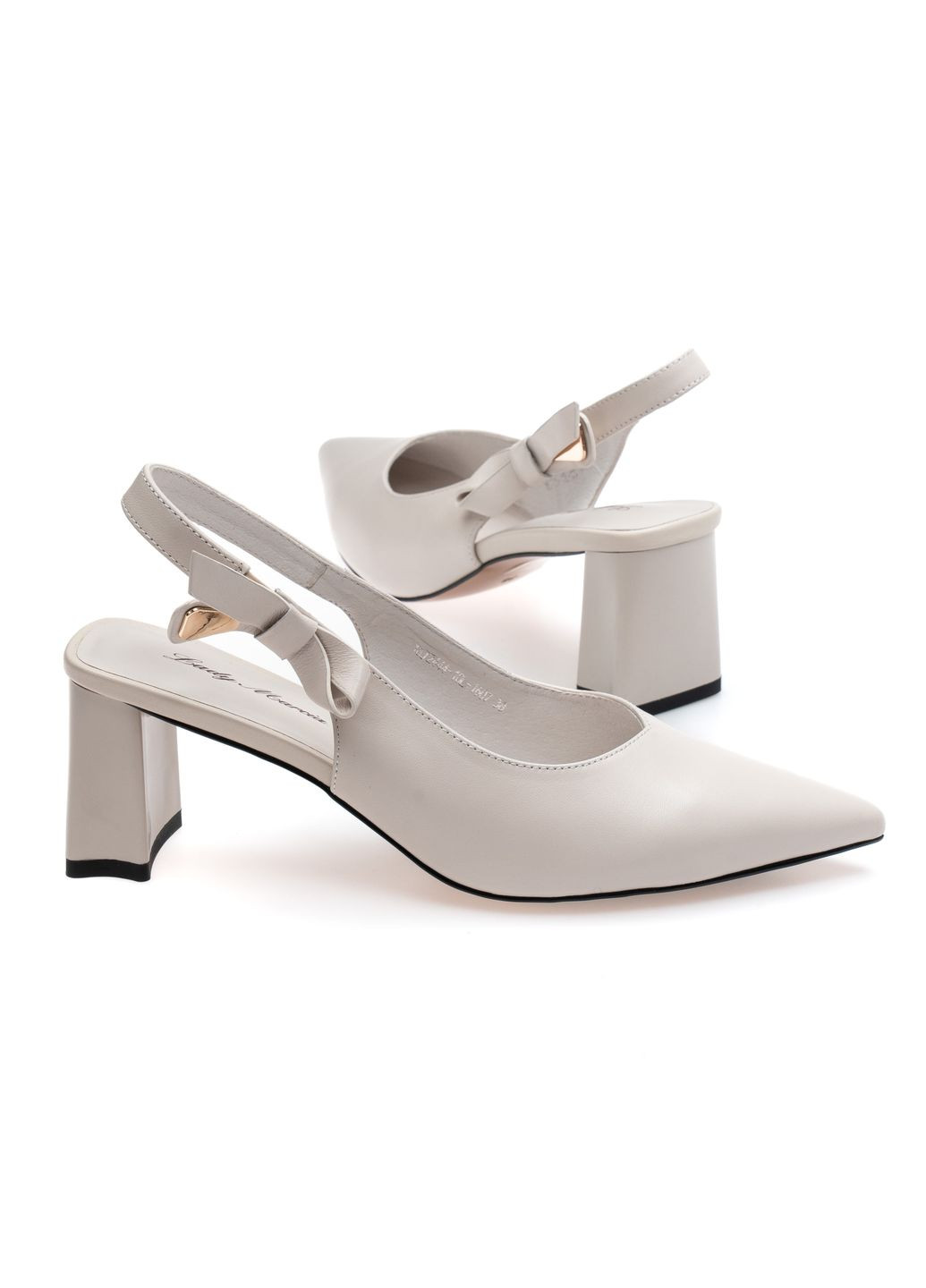 Комбинированные босоножки 01627 кремовые 33 Lady Marcia с ремешком