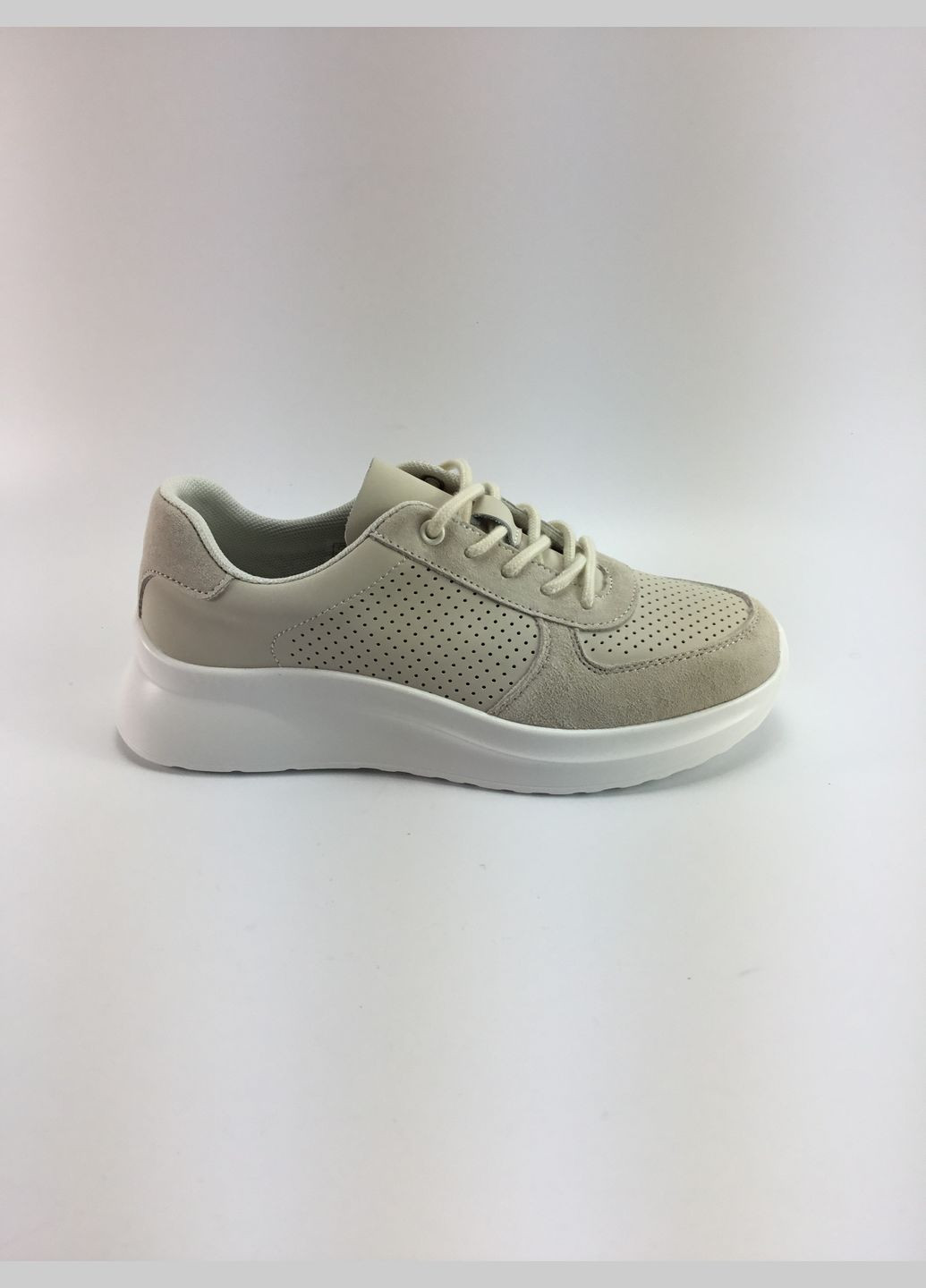 ALLSY Жіночі перфоровані туфлі бежевий з натуральний нубук, китай — літо (323652862)