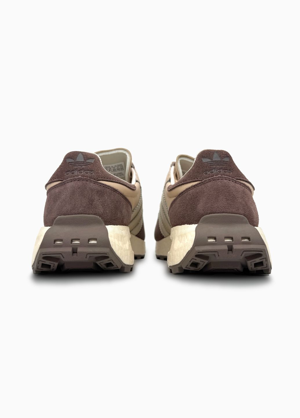 Коричневі Осінні кросівки чоловічі і жіночі adidas retropy e5 brown beige white | адідас ретропі е5 коричневі No Brand