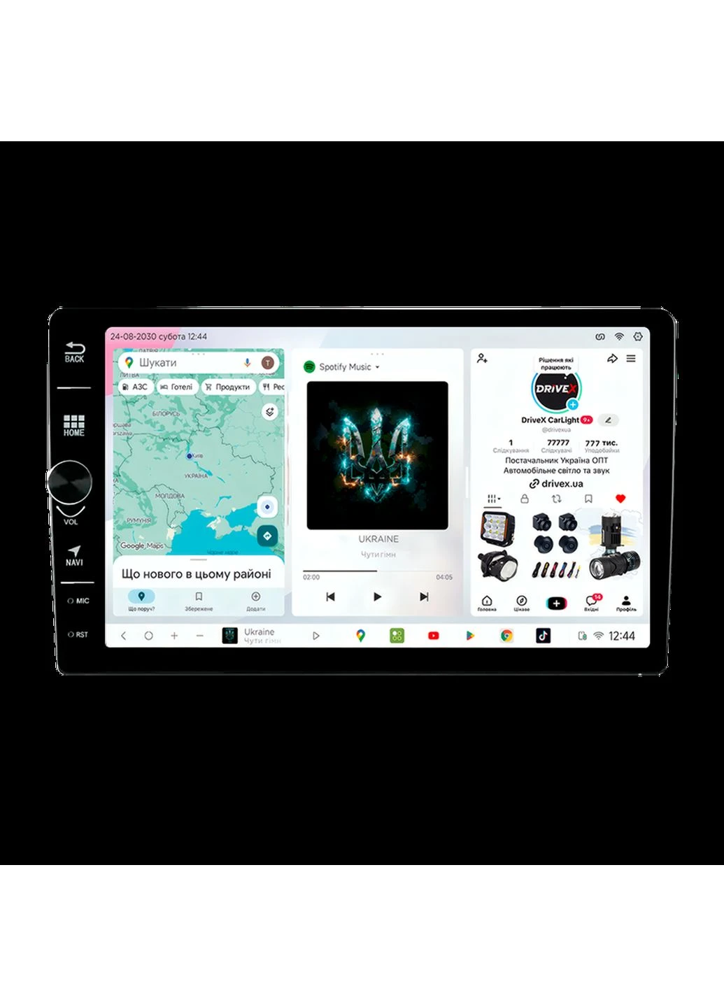 Штатна магнітола для Toyota Camry (ACV30) 2001-2006 S3 QLED 8" з фізичними кнопками Android 8-ядерний 1.6ГГц 4x64Гб SIM-картка DriveX (401892106)