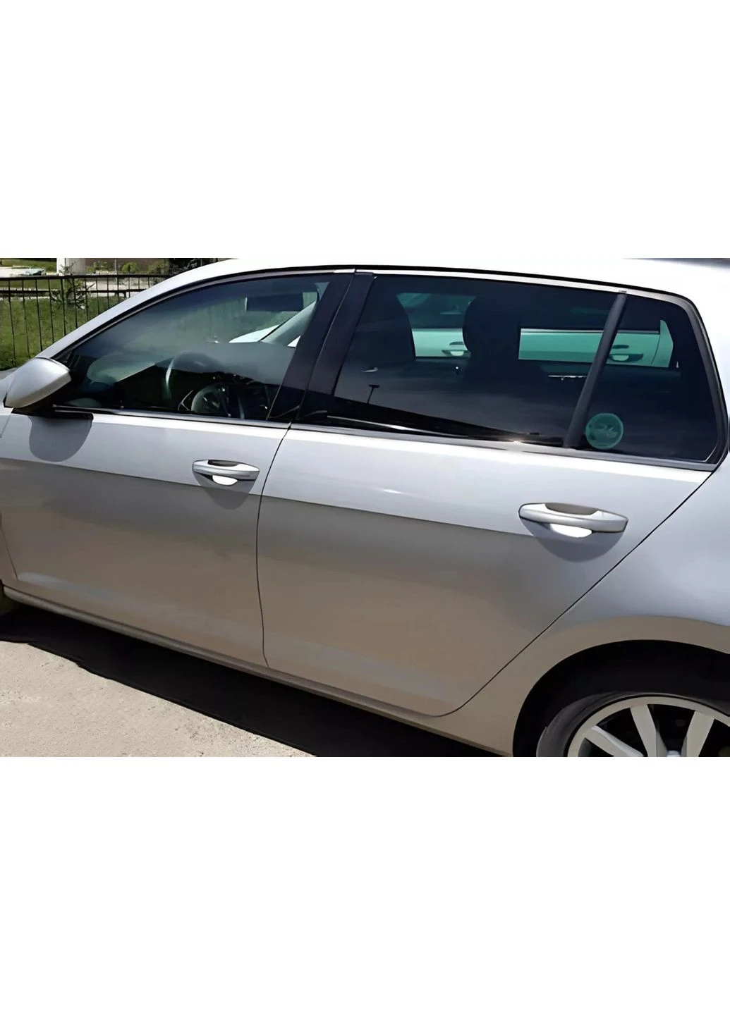 Нижние молдинги стекла Black Chrome (4 шт, нерж) для Volkswagen Golf 7/E-Golf 2012-2020 гг CARMOS (389783378)
