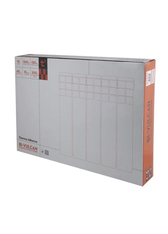 Радиатор биметаллический Bi-Vulcan 500/100 1,6 кг Thermo Alliance (397568698)