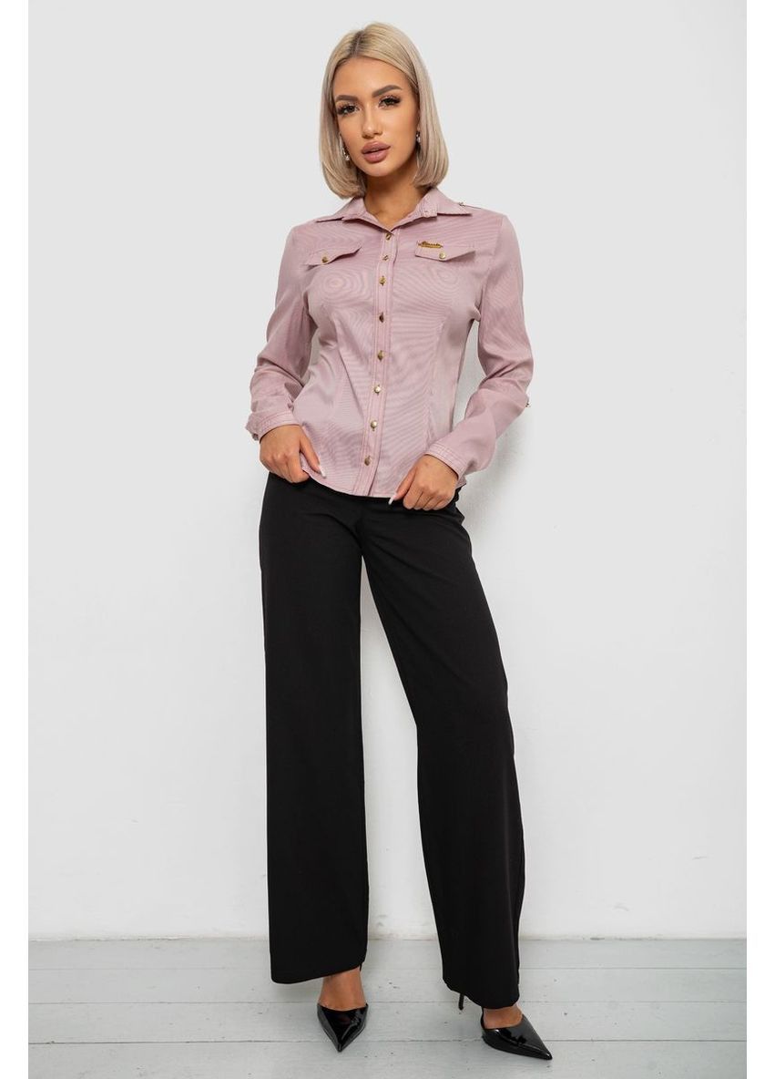 Сорочка класична в смужку, колір пудровий, 230R646 Ager (370367911)