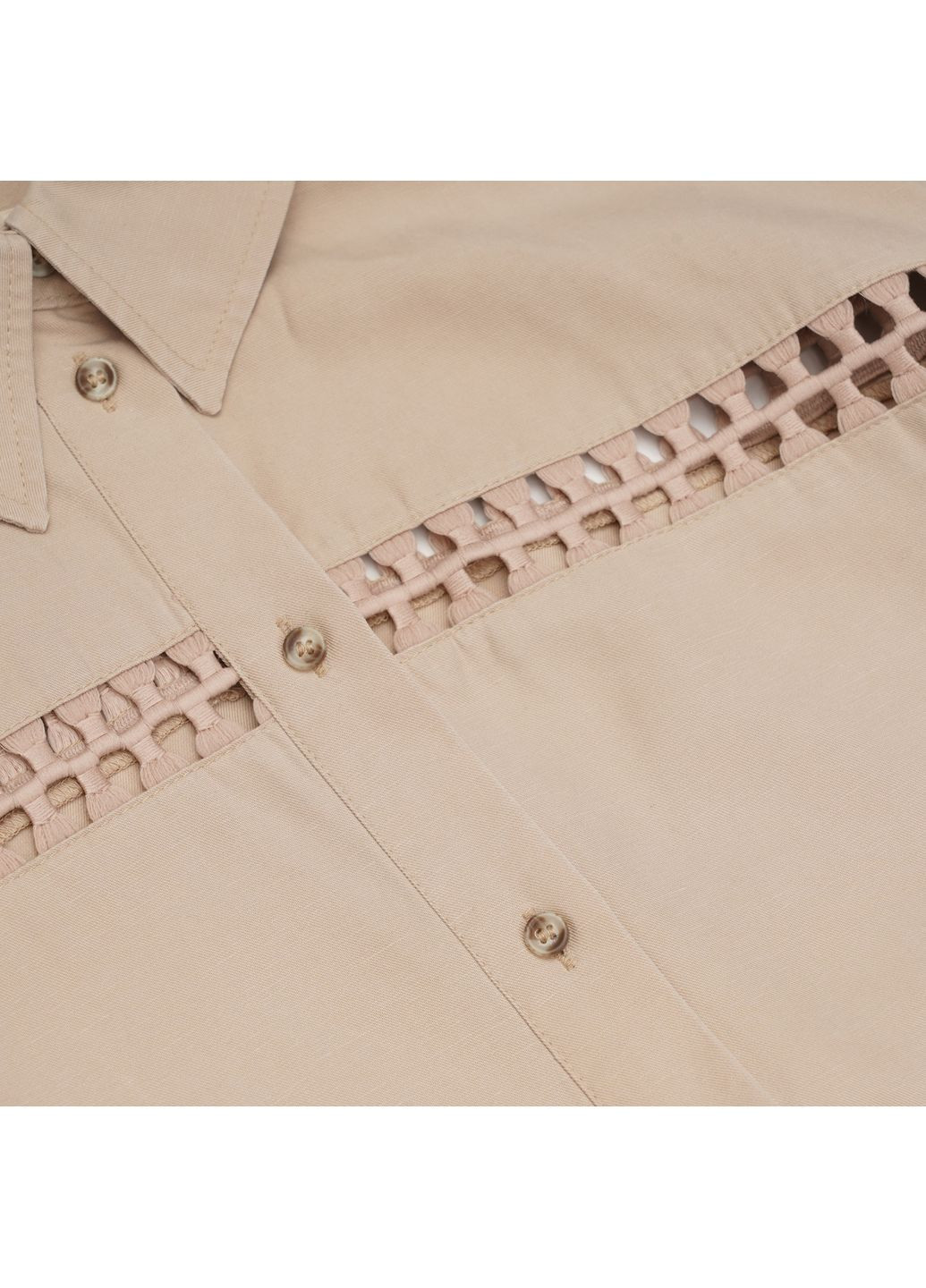 Светло-бежевое повседневный платье H&M однотонное