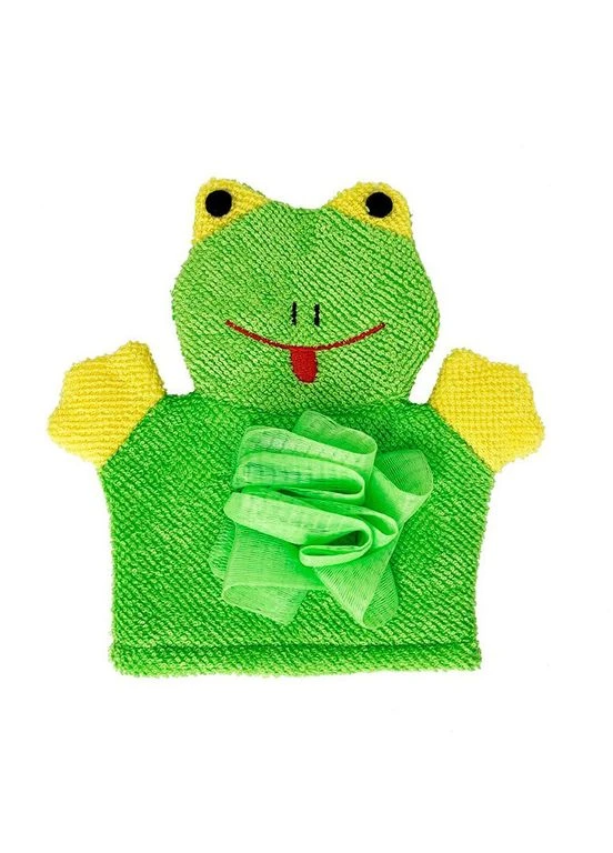 Мочалка-рукавичка Для Купання Малюків Mgz-0911(green) Жабка Seli Mega Zayka (392700891)