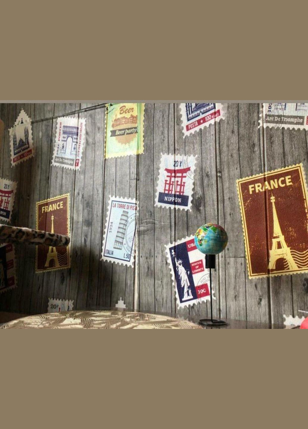 Самоклеющаяся 3D панель почтовые марки 700х700х4мм (091) SW-00001152 Sticker Wall (300241728)