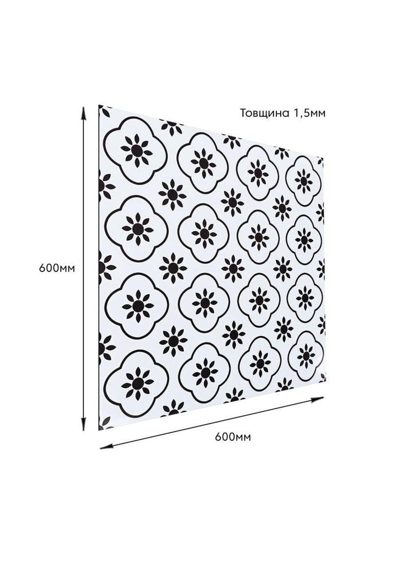 СВП-215 Самоклеюча винилова плитка 600*600*1.5mm Глянсова (D) SW-00002263 No Brand (328578264)