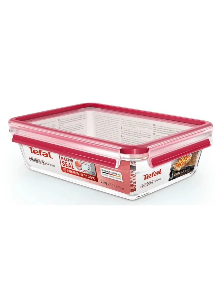 Универсальная форма с крышкой MasterSeal glass, объемом 20 л, из стекла Tefal (398111766)