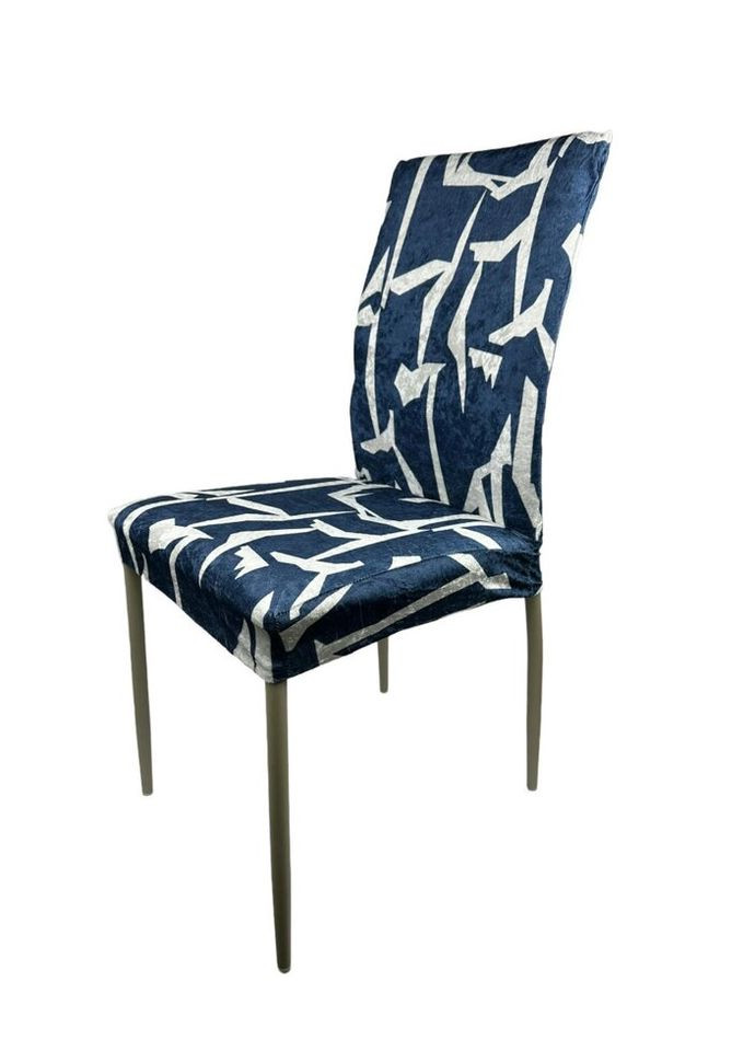Чехол на стул универсальный Evibu Турция Абстракция 50692 синий No Brand (302506840)