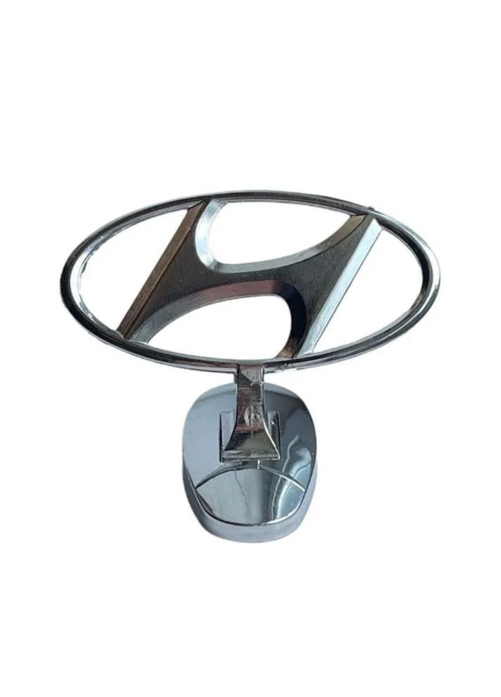 Емблема приціл на капот Хром на скотчі (сплав) Hyundai (369611607)
