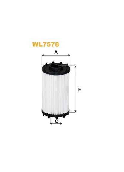 Фільтр масляний AUDI A6, A8 3.0 TFSI 17- (вир-во WIX-FILTERS) WL7578 WIX Filters (366114536)