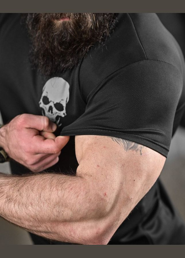 Тактична футболка потоотводяща з дівчиною чорна Freedom (329695118)