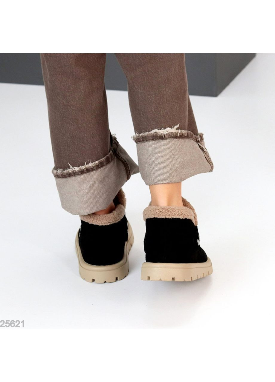 ботинки romena (код 25621) 🖤 натуральная замша | зима | экомех No Brand