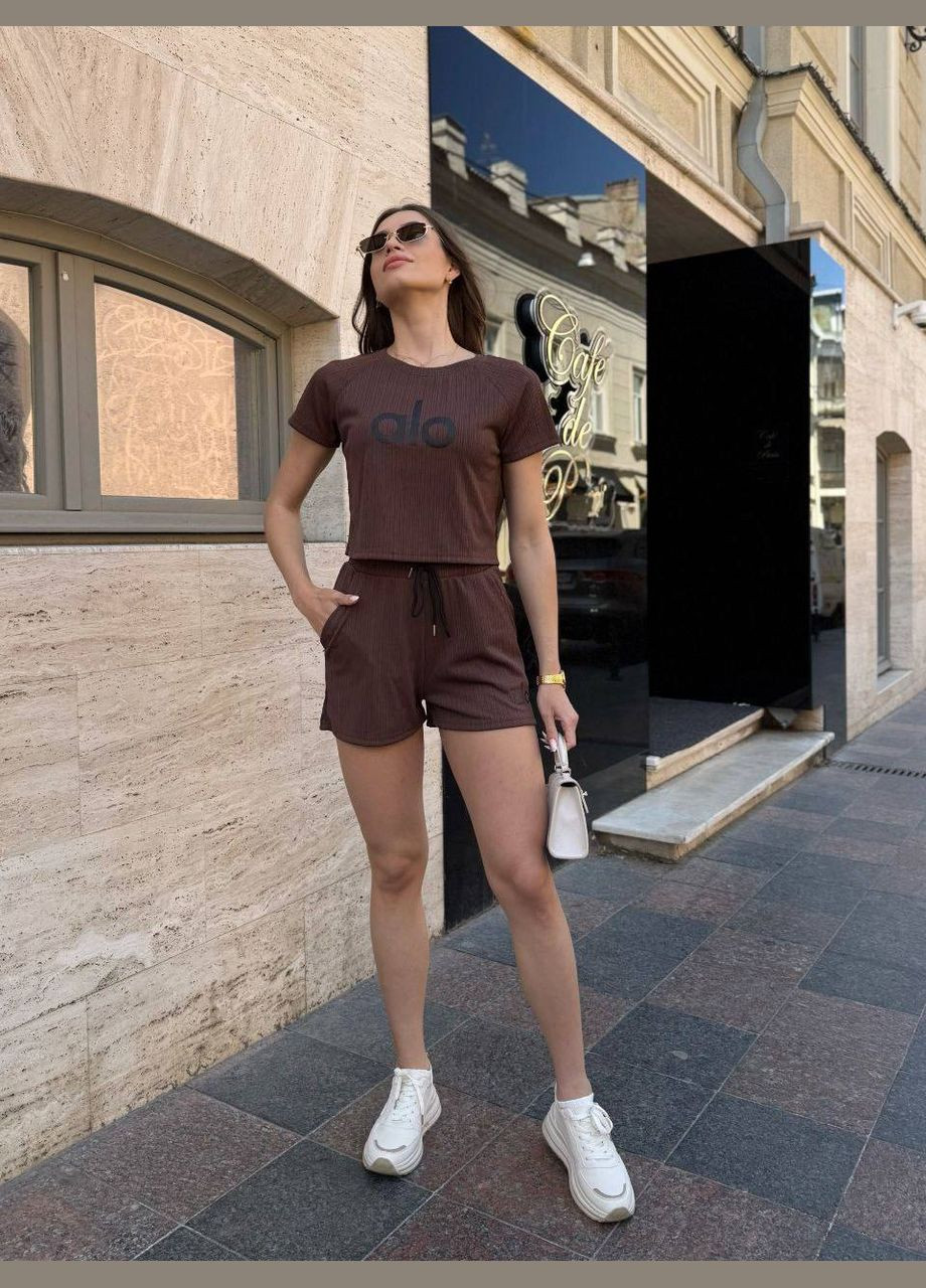 Стильний Костюм Весна/Літо Американський Рубчик дуже гарної якості🔥 No Brand (341083206)